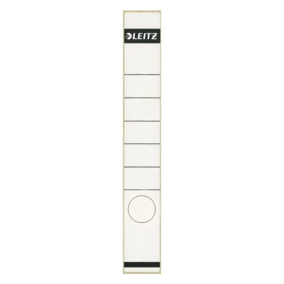 Imagen de Leitz etiquetas Adhesivas para Lomo Archivadores de Palanca Cartón 50 mm, Estrechas, Largas, 39 x 285 Papel, 16480001, Blanco, Pack 10