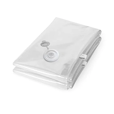 Imagen de Compactor Set de 2 Bolsas Compresión al Vacío, 38x68 cm, Transparentes, Reutilizables hasta 100 Veces