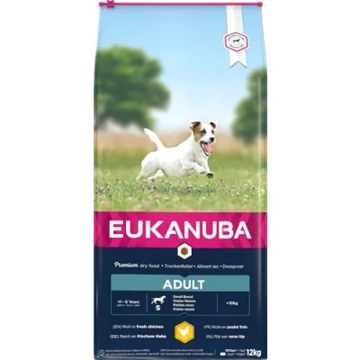 Imagen de EUKANUBA Raza Pequeña Adulto Activo rico en pollo fresco [12 kg]