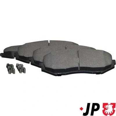 Imagen de JP GROUP 4763601110 Juego de pastillas freno Eje delantero con avisador acústico desgaste SUZUKI: Grand Vitara 2 SUV, 1 SUV