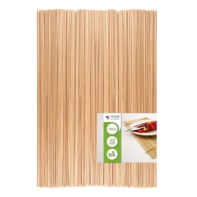 Imagen de MCE Commerce Varillas Redondas de Madera Haya Natural, diámetro 3 mm, Longitud 40 cm, 100 Unidades, modelismo, Manualidades, Naturaleza, 3mm x 40cm