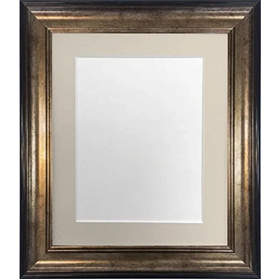 Imagen de FRAMES BY POST Scandi Marco de fotos (18 x 12 cm), color negro y dorado
