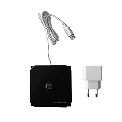 Imagen de Zafferano base de carga contacto magnética inalámbrica para lámpara portátil regulable led Poldina Pro e Mini color negro