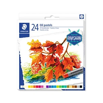 Imagen de Staedtler Karat 2420 C24. Ceras de pastel al óleo. 24 pasteles óleo colores brillantes variados.