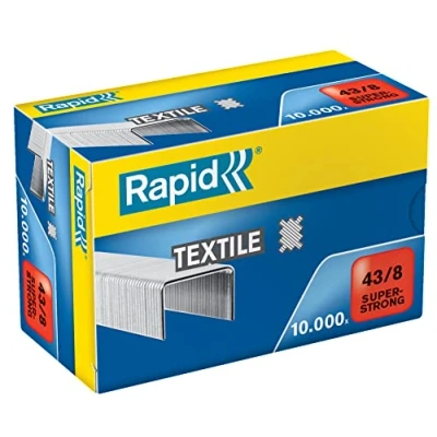 Imagen de RAPID 24872300 Caja 10000 grapas 43/8 mm textil Super Strong galvanizada