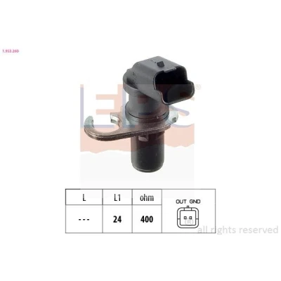Imagen de EPS 1.953.260 Sensor de Cigueñal Made in Italy OE Equivalent PEUGEOT: 206 Hatchback, 307 SW, 406 Berlina, CITROËN: Xsara Picasso