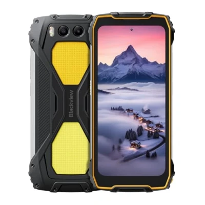 Imagen de Blackview BV7300 Smartphone Resistente, Luces de Camping Dual 800LM, Batería 15000mAh, 18GB+256GB, 6.67&#039;&#039; 90Hz HD+, 50MP Cámara Visión Nocturna, Teléfono Móvil IP68 IP69K Antigolpes, GPS NFC Naranja