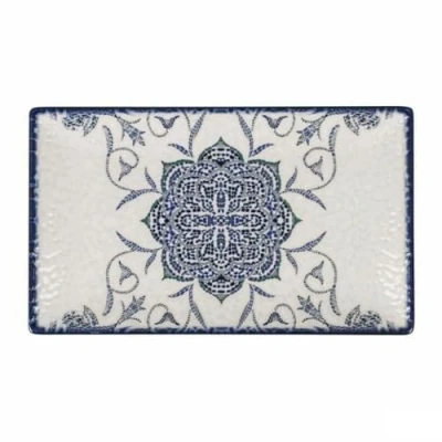 Imagen de La Mediterránea Fuente de Cocina Rosetta Porcelana Rectangular 25,3 x 15 1,8 cm (18 Unidades)