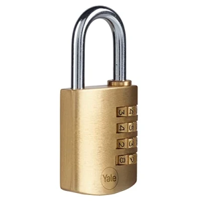 Imagen de Yale Y150B/40/130/1Candado de Seguridad Combinación Latonado 40 mm Y150B