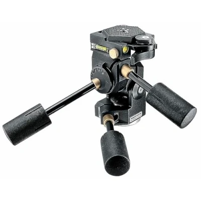 Imagen de Manfrotto Cabeza de Trípode 3D Super Pro 3 Vías con Liberación Rápida, Cabezal Bola Fluido, Estabilizador Cámara, Accesorios Fotografía para la Creación Contenido