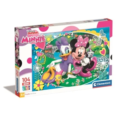 Imagen de Clementoni 23708 Puzzle 104 Piezas Maxi Minnie Happy Helper, Multicolor (23708.1)