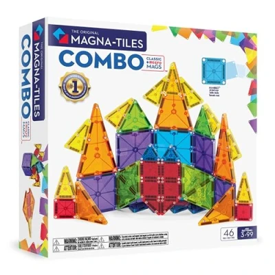 Imagen de Construcción Magna Tiles Combo microMAGS 46 piezas