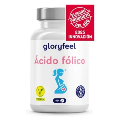 Imagen de Ácido fólico 400µg para el tejido materno y sistema inmunitario* Diseñado 1 trimestre (3 meses) Vitamina B9 en altas dosis, biodisponibilidad óptima Vegano