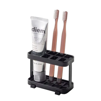 Imagen de Yamazaki 6803 Tower Soporte para Cepillo de Dientes Ancho, Blanco, Acero, Minimalista, 11 x 5 8 cm