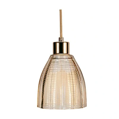 Imagen de Pauleen 48124 luminaria Gleaming Gold máx. 25 W E27, lámpara Colgante Efecto, Vidrio/Oro/latón 230 V Cristal