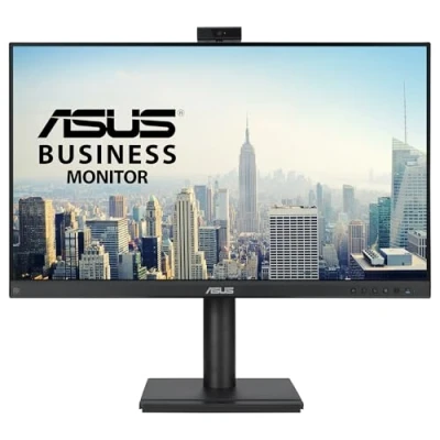 Imagen de ASUS BE249QFK Monitor para videoconferencias de 24&quot;, Full HD, IPS, 100 Hz, sin Marco, cámara ergonómico, HDMI, Eye Care, Baja luz Azul, antiparpadeo, Montaje en Pared, sostenibilidad