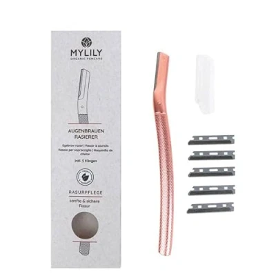 Imagen de MYLILY Rasuradora facial mujer Dermaplaning Con 5 cuchillas faciales Eyebrow razor Perfilador