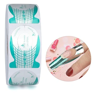 Imagen de G2PLUS 500PCS Moldes Uñas,Guía de Extensión Uñas,Etiqueta Formas Arte Uñas, Uñas Profesional para Extensiones Gel Acrílico o UV