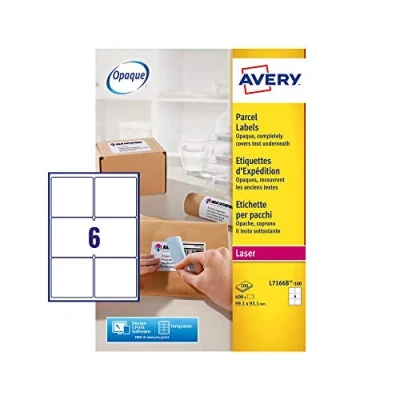 Imagen de Avery BlockOut Etiquetas para paquetes