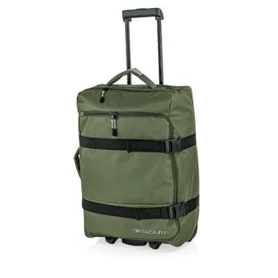 Imagen de ITACA Maletas de Viaje Maleta Cabina 55x40x20 Material Poliester Avion Mano. Pequeña, Kaki