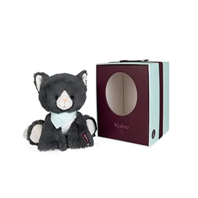 Imagen de KALOO Les Amis Peluche Bebé Chamallow el Gato 18 cm Material Muy Suave Caja de Regalo Desde Nacimiento, K970003