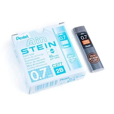 Imagen de Pentel C277 2BO Ain Stein Recambio de minas, 2B, grosor trazo 0,7 mm, 40 minas