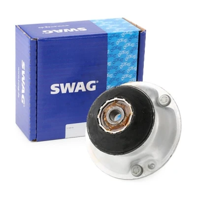 Imagen de SWAG 20 92 2108 Copela de amortiguador Eje delantero con rodamiento bolas Caucho BMW: 5 Berlina, Touring, 3 Berlina