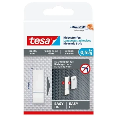 Imagen de tesa Adhesive Strips for Wallpaper &amp; Plaster 0.5kg