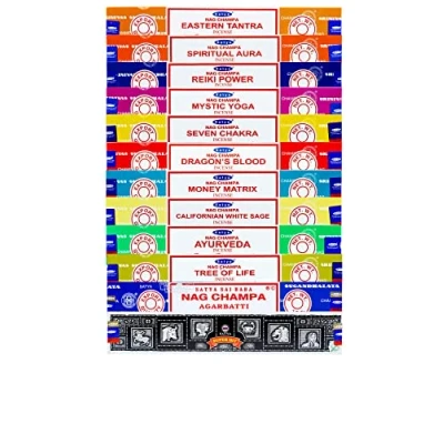 Imagen de Satya Sai Baba Nag Champa Surtido de 12 cajas incienso 15 g
