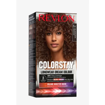 Imagen de Revlon Colorstay Tinte Pelo Mujer, Coloración Permanente de larga duración, Incluye mascarilla potenciadora del color, Hasta 8 semanas Tono 5.12 Castaño Glacial