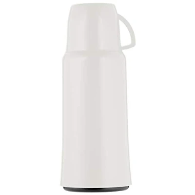 Imagen de Helios Elegance Termo blanco de 1,0 l 6 h caliente Mantiene las bebidas calientes y frías Diseño robusto Ideal para viajes