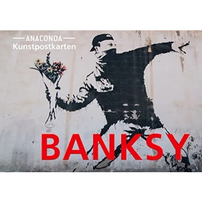 Imagen de Postkarten Set Banksy: 18 Kunstpostkarten aus hochwertigem Karton. Berühmte Banksy Bilder: Streetart zum Sammeln, Verschicken und Verschenken. Ideal für Postcrossing