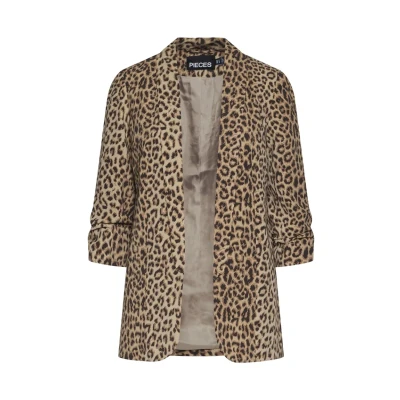 Imagen de Pieces Pcbosella Printed Blazer, Mujer, Talla: Small, Natural