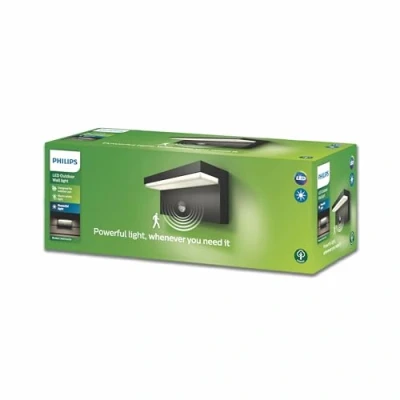 Imagen de Philips myGarden 1648493P0 Lámpara de pared con sensor movimiento LED 4.5 W, IP44, 2700 Kelvin