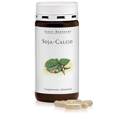 Imagen de Soja calcio Isoflavonas 120 Cápsulas con 50mg de soja, 155mg y 200µg biotina