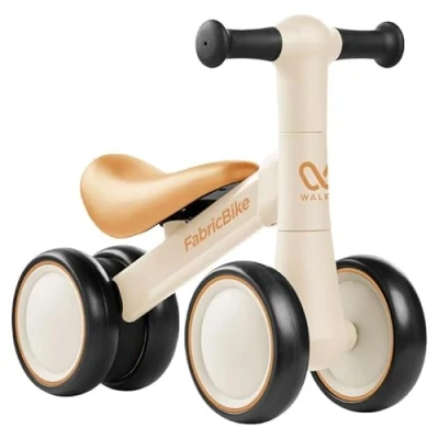 Imagen de FabricBike Walker Bicicleta sin Pedales de Equilibrio para niños a Partir 10 Meses Juguete y niñas 24 Primera Aprendizaje bebés (Light Sand)