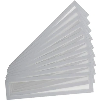 Imagen de Djois made by Tarifold 195219 Pack 10 Marcos Magnéticos Porta títulos A4/A3 (55 alto x 297 mm) Magneto PRO para Pizarras Magnéticas, color Gris Plateado