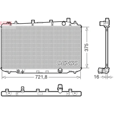 Imagen de Radiador, refrigeración del motor DENSO DRM40056