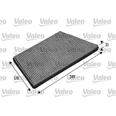 Imagen de VALEO CLIMFILTER PROTECT 698749 Filtro de habitáculo carbón activado 336 159 31 PEUGEOT: 206 Hatchback, SW, Berlina