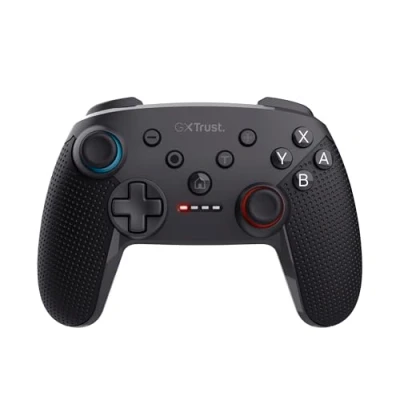 Imagen de Trust GXT 1246 Muta Mando Nintendo Switch Inalambrico con Bluetooth, Vibración Dual Shock, Sensor de Control, Función Turbo, 15h Juego, Controller para Switch, Lite, OLED, Negro