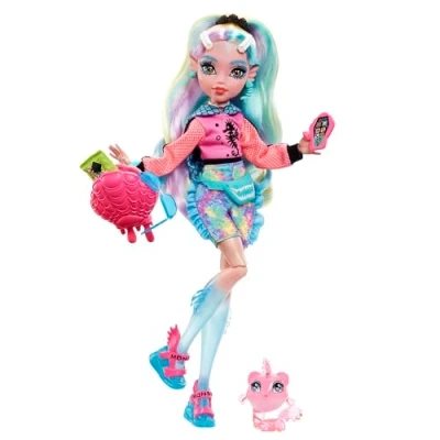 Imagen de Monster High Lagoona Blue Muñeca articulada con Mascota y Accesorios de Moda, Juguete +4 años (Mattel HHK55)