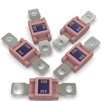 Imagen de AUPROTEC Fusible MEGA Fusibles de alta corriente atornillables 80A 500A selección: 250A Ampere rosa, 5 piezas
