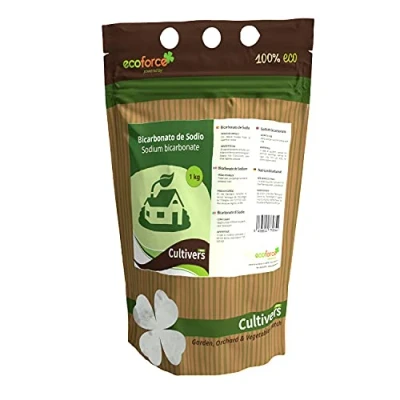 Imagen de CULTIVERS Bicarbonato de Sodio 1 kg, 100% Natural, Múltiples usos Insumos y Limpieza del Hogar, Bolsa