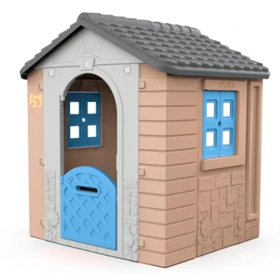 Imagen de FEBER Dream House con Balcón, Casita Infantil Puerta Abatible, Tiene Pegatinas para Decorar la Casita, Colores Resistentes A Luz Solar, Montaje Fácil, Partir de 2 años, Famosa (FEH31000)