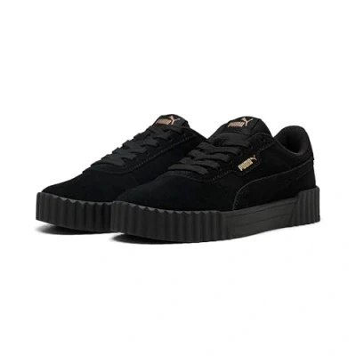 Imagen de Puma Carina 3.0 Zapatillas black/goldcoloured, Mujer, Talla: 36, Black/gold coloured Cuero velour