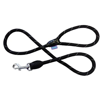 Imagen de Dog &amp; Co Mountain Rope Trigger Correa para Perro (1,2 x 120 cm), Color Negro