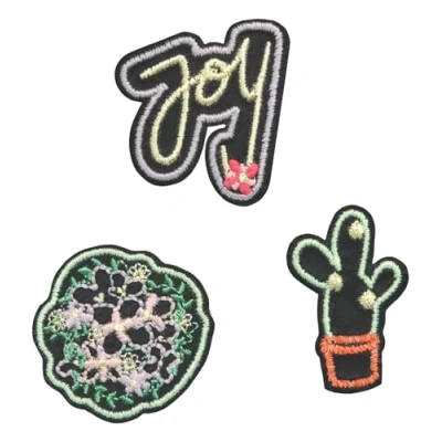 Imagen de LÄSSIG Pegatina Textil autoadhesiva (3 uds.) /Bold Match Textile Sticker Joy Black