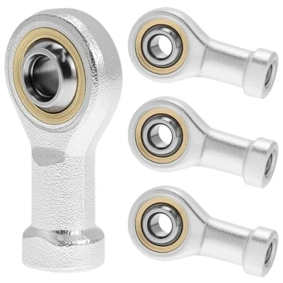 Imagen de QWORK® 4 Piezas M6 x 1.0 Cojinete de Extremos Varilla, 6mm Rodamiento Rotula Rosca Hembra