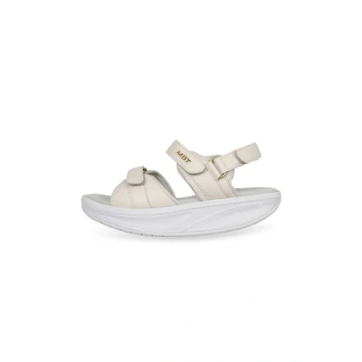 Imagen de MBT SUMU 8 Sandalias de Vestir para Mujer en Piel. Calzado Ligero y Cómodo Primavera Verano. Fisiológico Confort Estabilidad. Elegantes Estilo Moderno. Color Gris