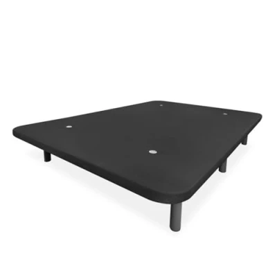 Imagen de Somnia Descanso Base Tapizada 3D Extra Reforzada, Gran Estabilidad, con Barras de Refuerzo y 6 Patas metálicas roscadas 25cm, 135x180, Gris Oscuro